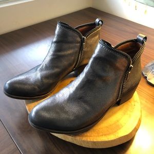 Lucky Brand Metallic Bartalino booties size 8.5